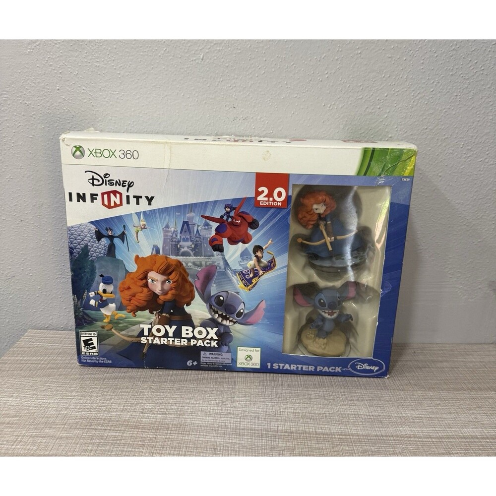 Disney Infinity 2.0 Toy Box Starter Pack Xbox 360 NEW Stitch Merida NEW